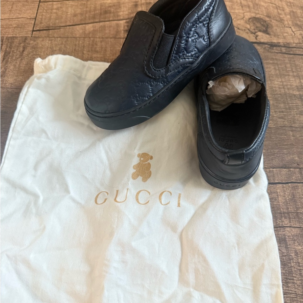 Gucci Kids Black Sneakers